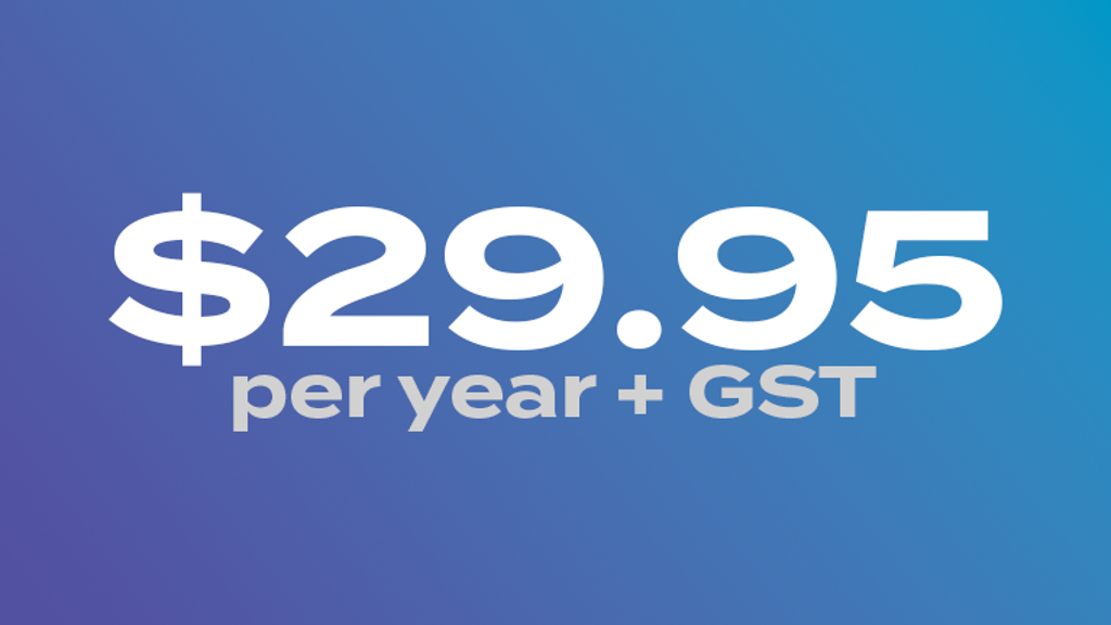 a blue and white background with white text