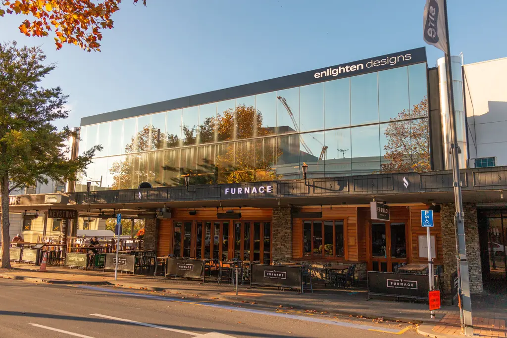 a building with glass windows