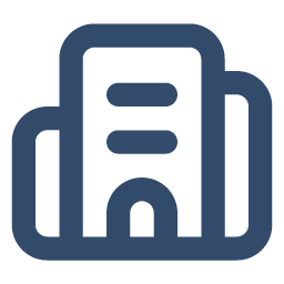 a blue and black logo